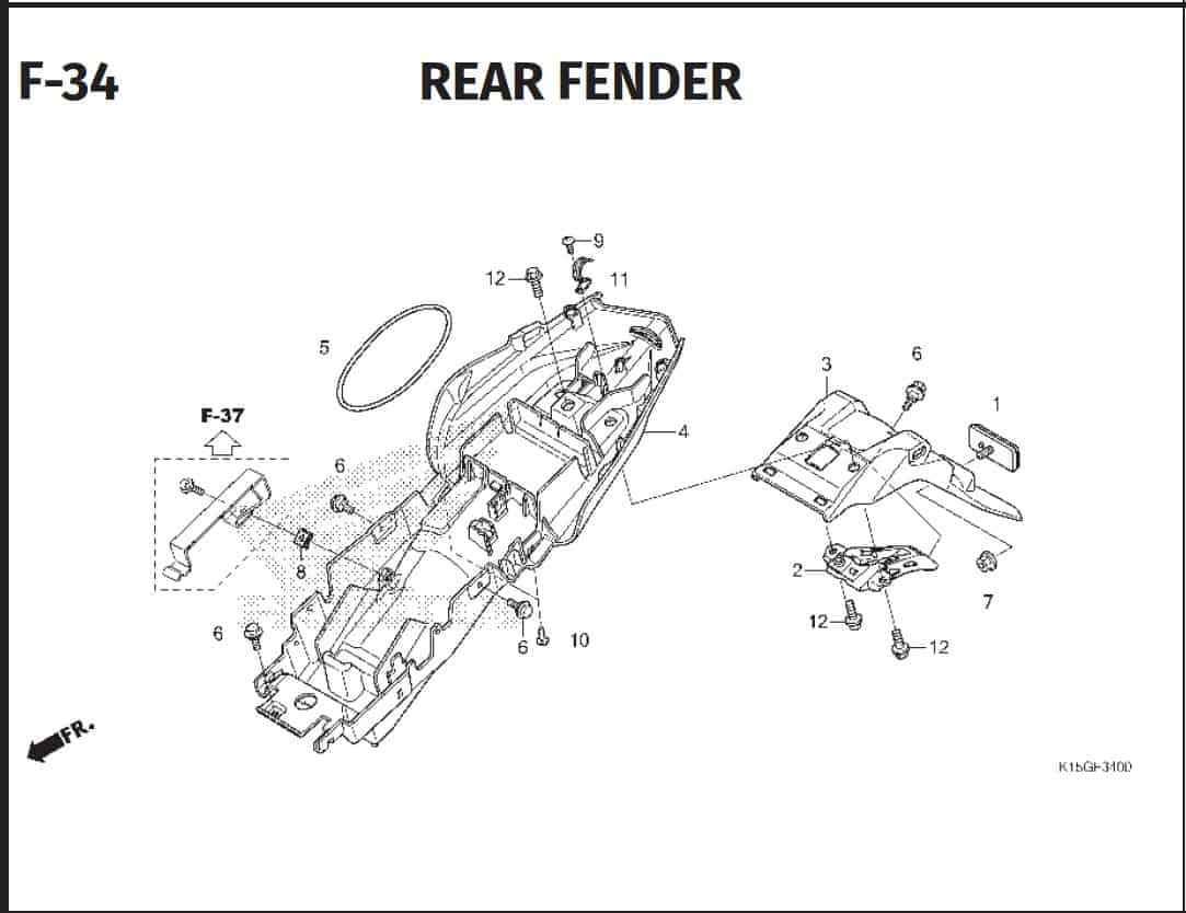 F-34 Rear Fender