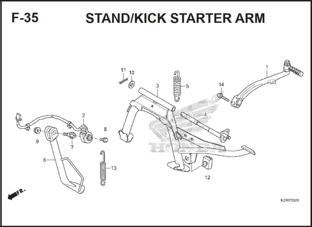 F-35 Stand Kick Starter Arm