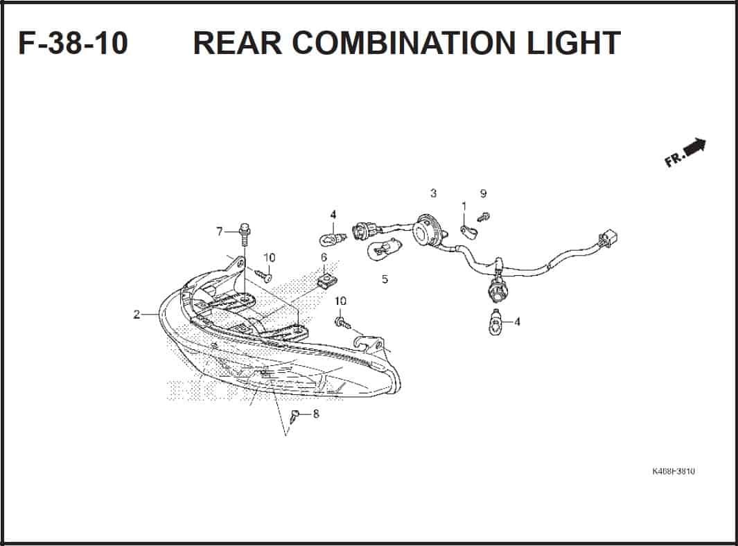 F-38-10 Rear Combination Light