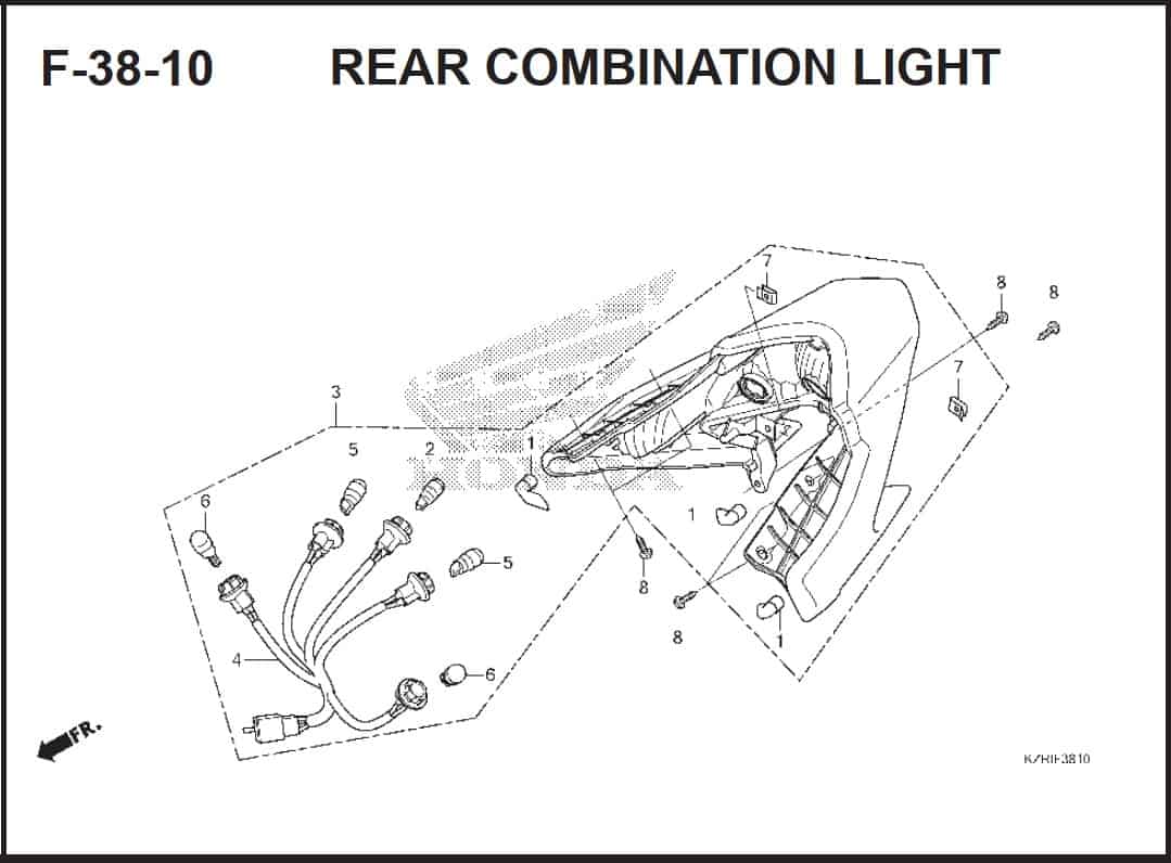 F-38-10 Rear Combination Light