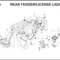 F-39 Rear Fender License Light