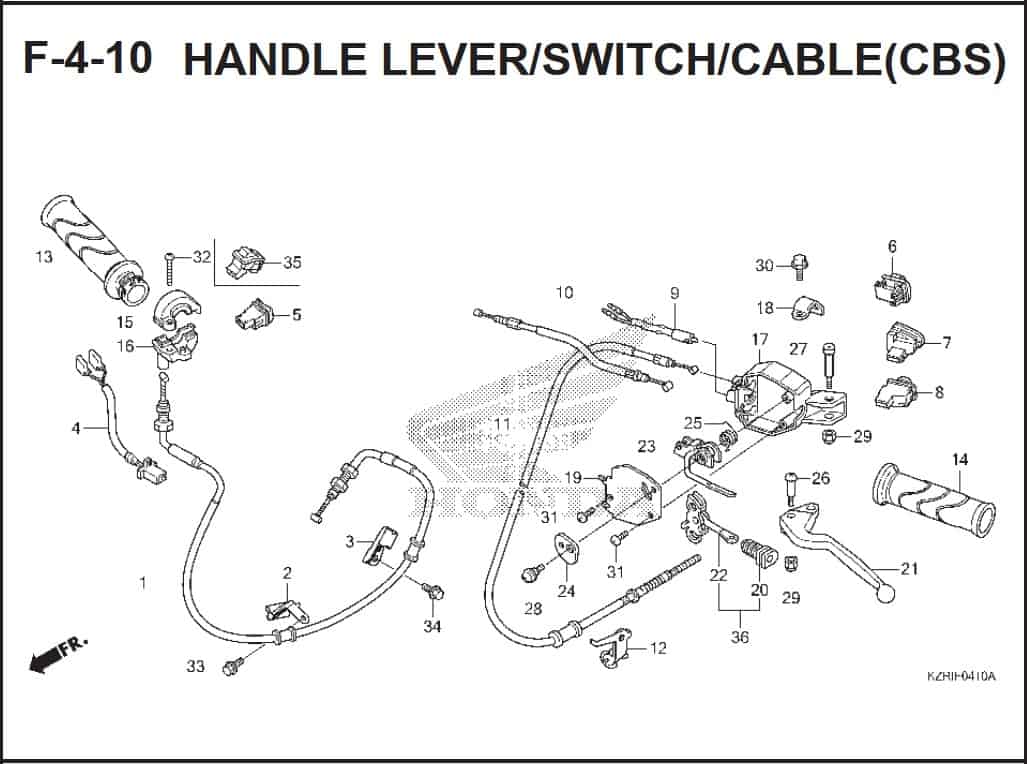 F-4-10 Handle Lever Switch Cable (CBS)