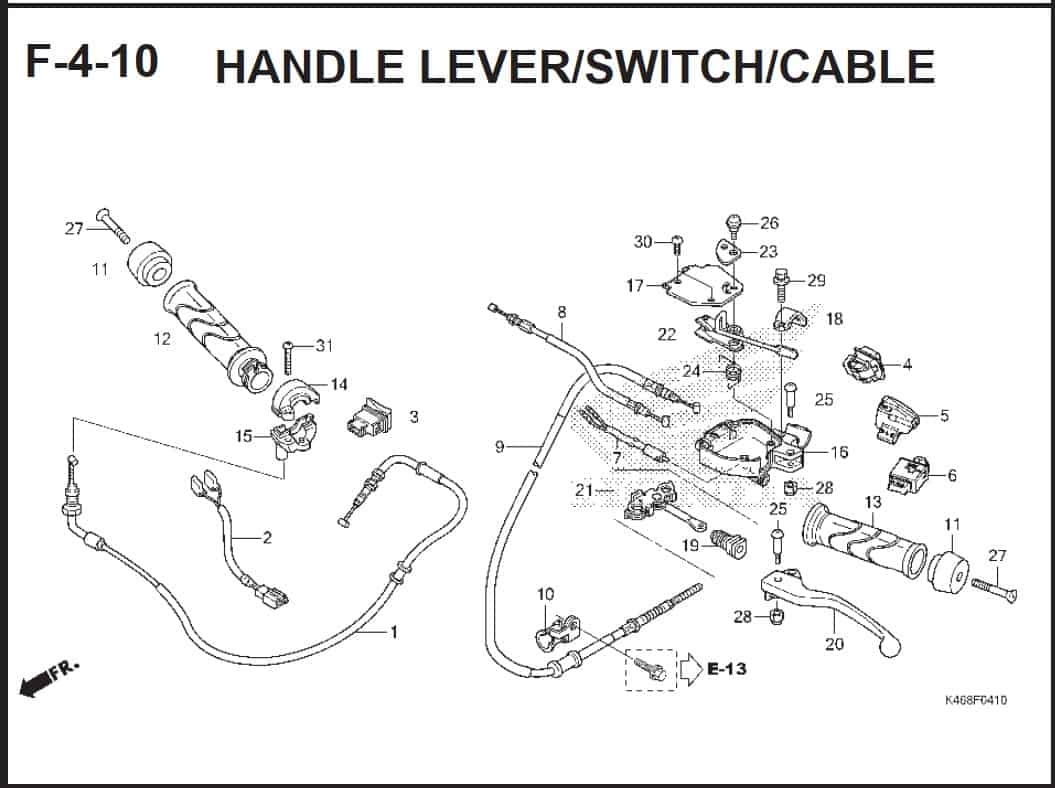 F-4-10 Handle Lever