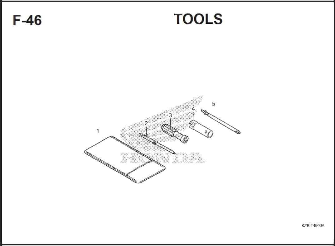 F-46 Tools – Katalog Honda Vario Techno 125 -2