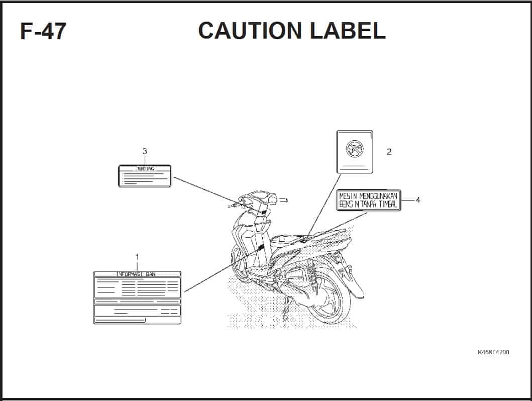 F-47 Caution Label