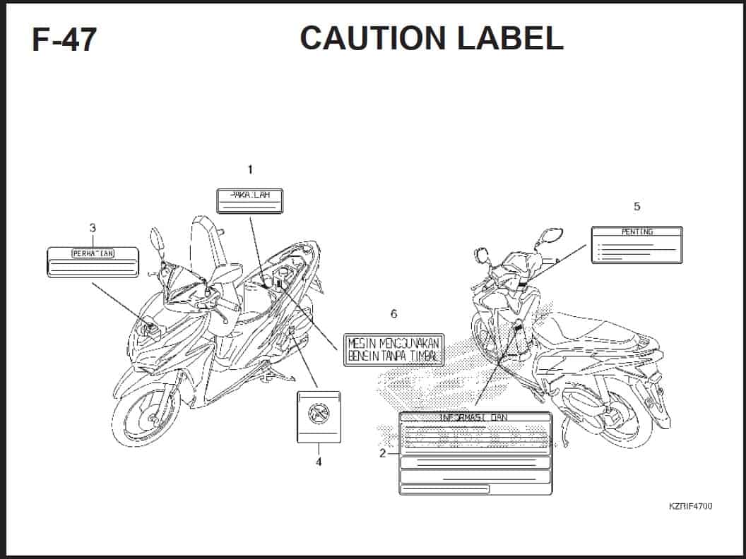 F-47 Caution Label