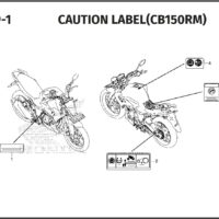 F-49-1 Caution Label (CB150RM)