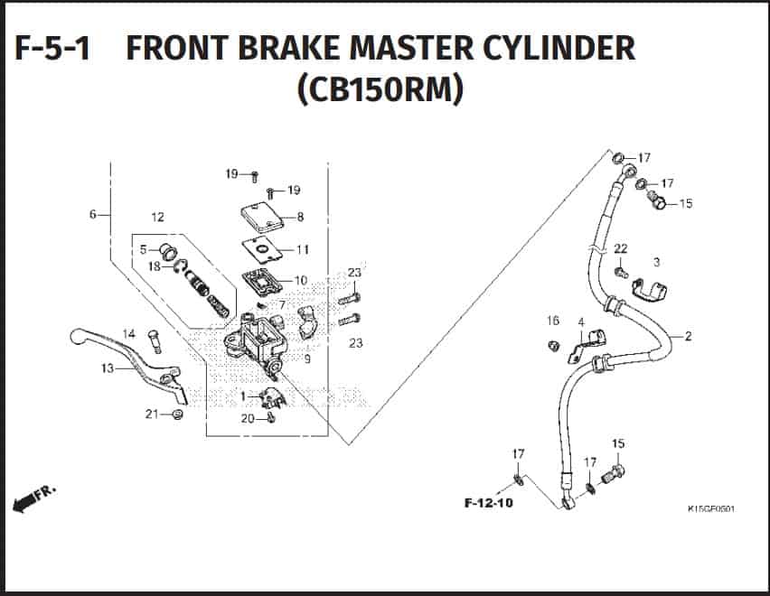 F-5-1 Front Brake Master Cylinder