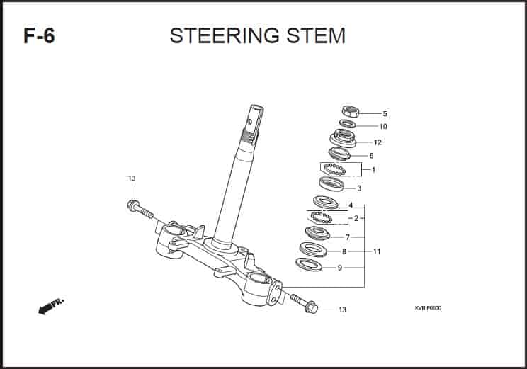 F-6 Steering Stem