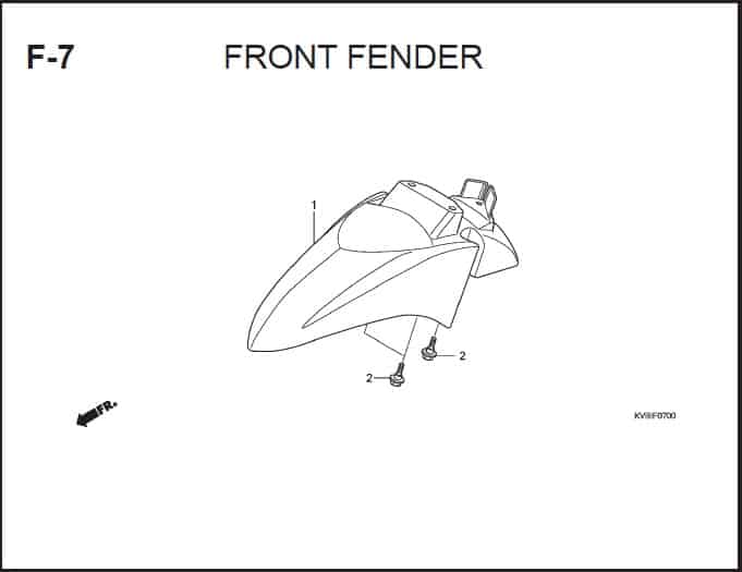 F-7 Front Fender