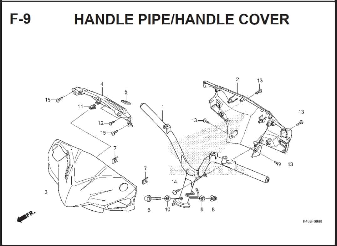 F-9 Handle Pipe Handle Cover