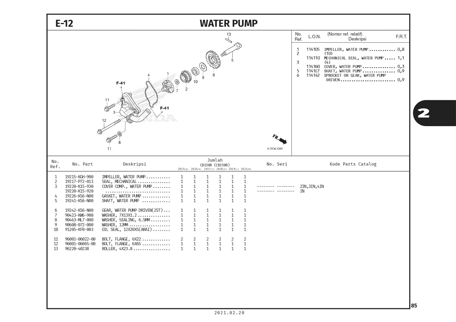 E-12 Water Pump