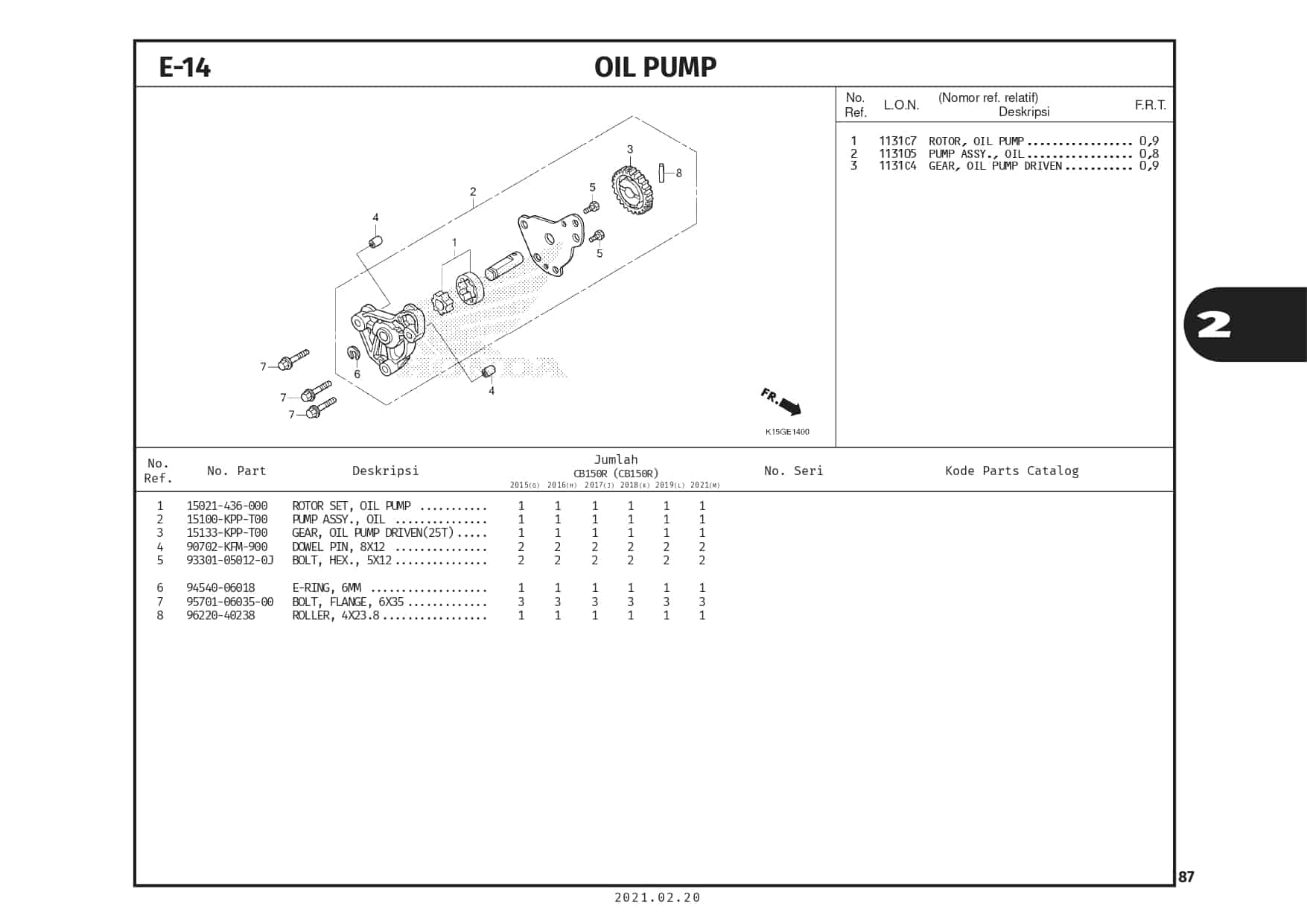 E-14 Oil Pump