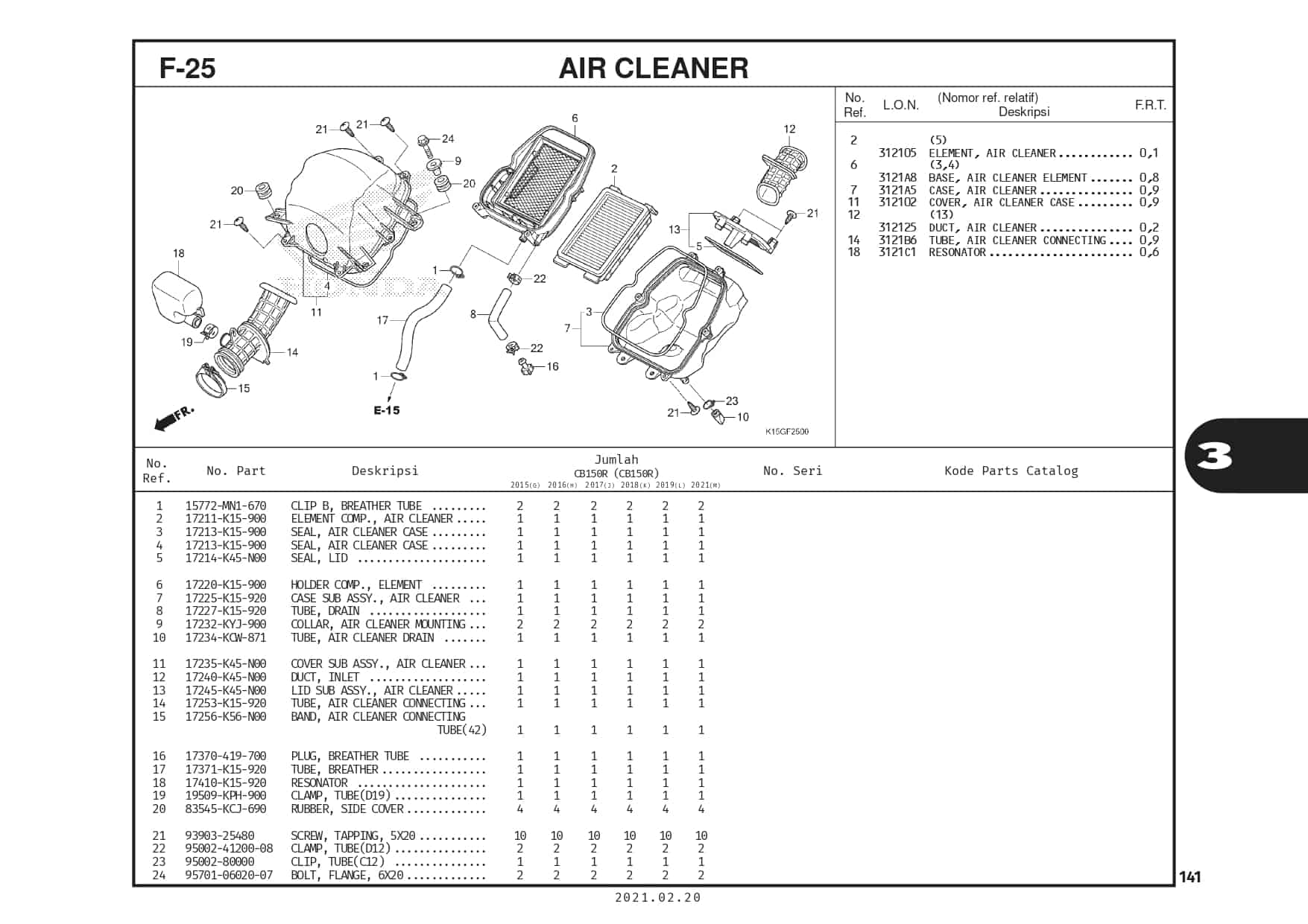 F-25 Air Cleaner 