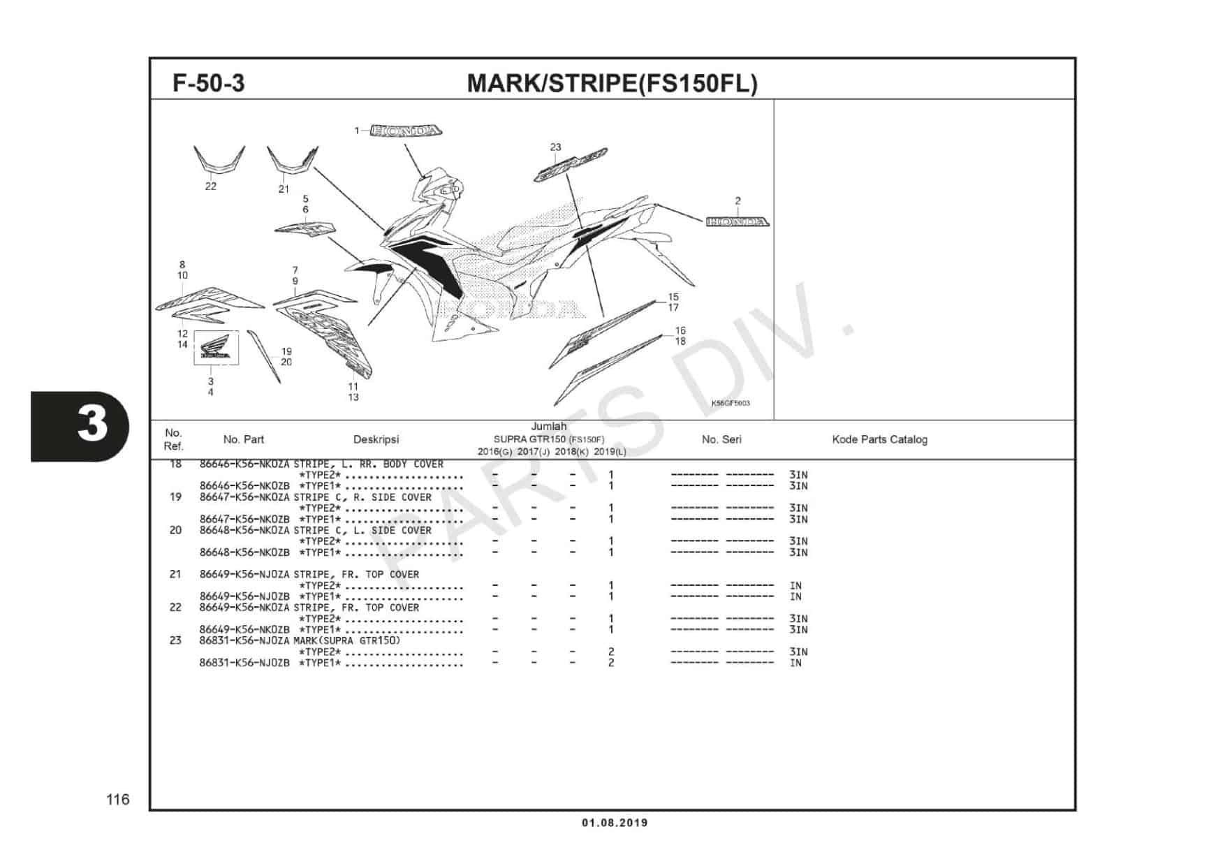 F-50-3 Mark/Stripe (FS150FL) 