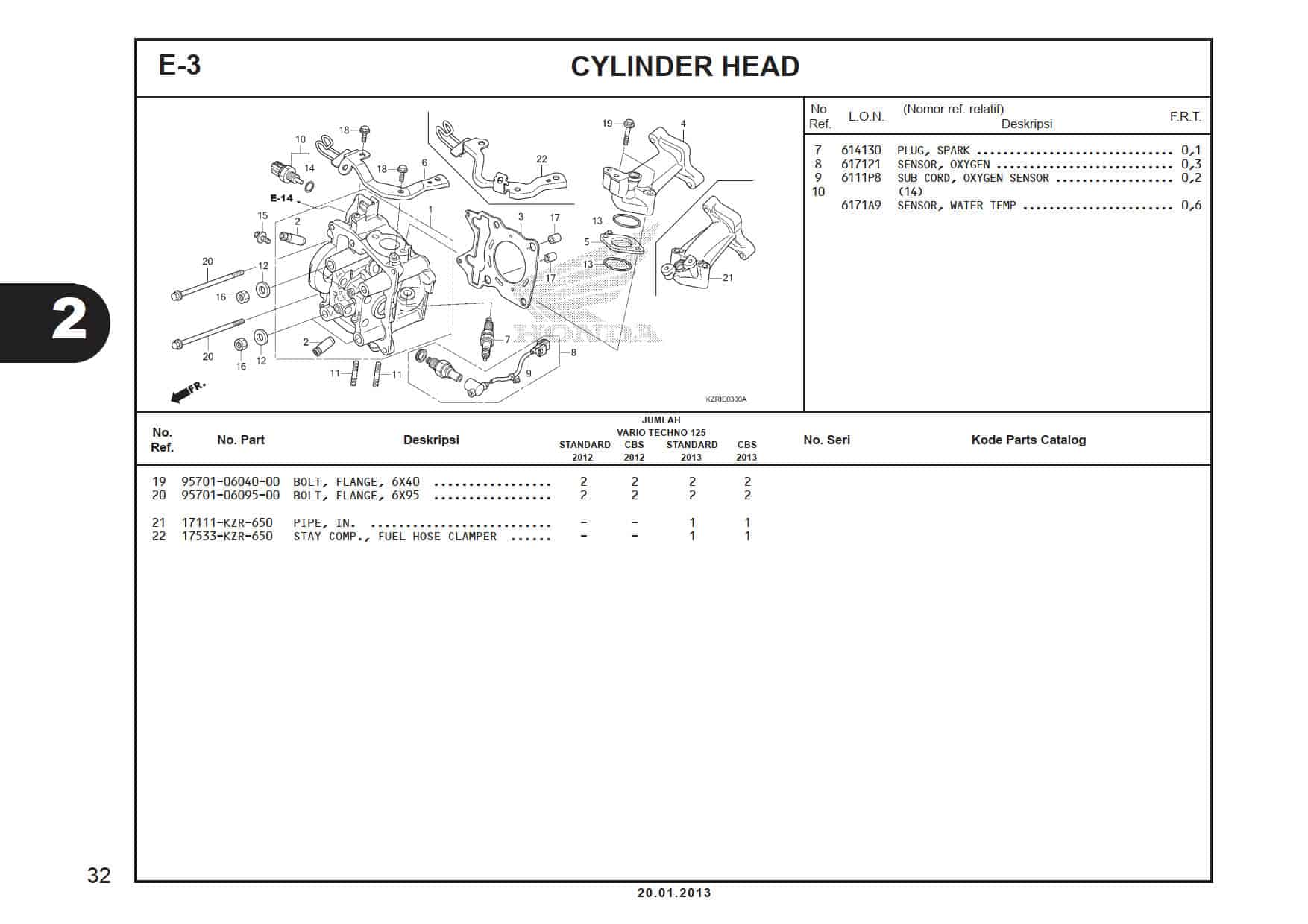 E-3 Cylinder Head