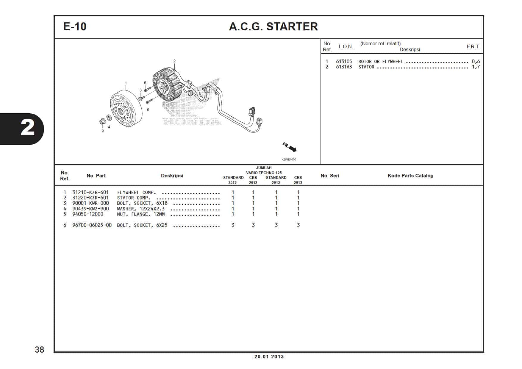 E- 10 A.C.G Starter