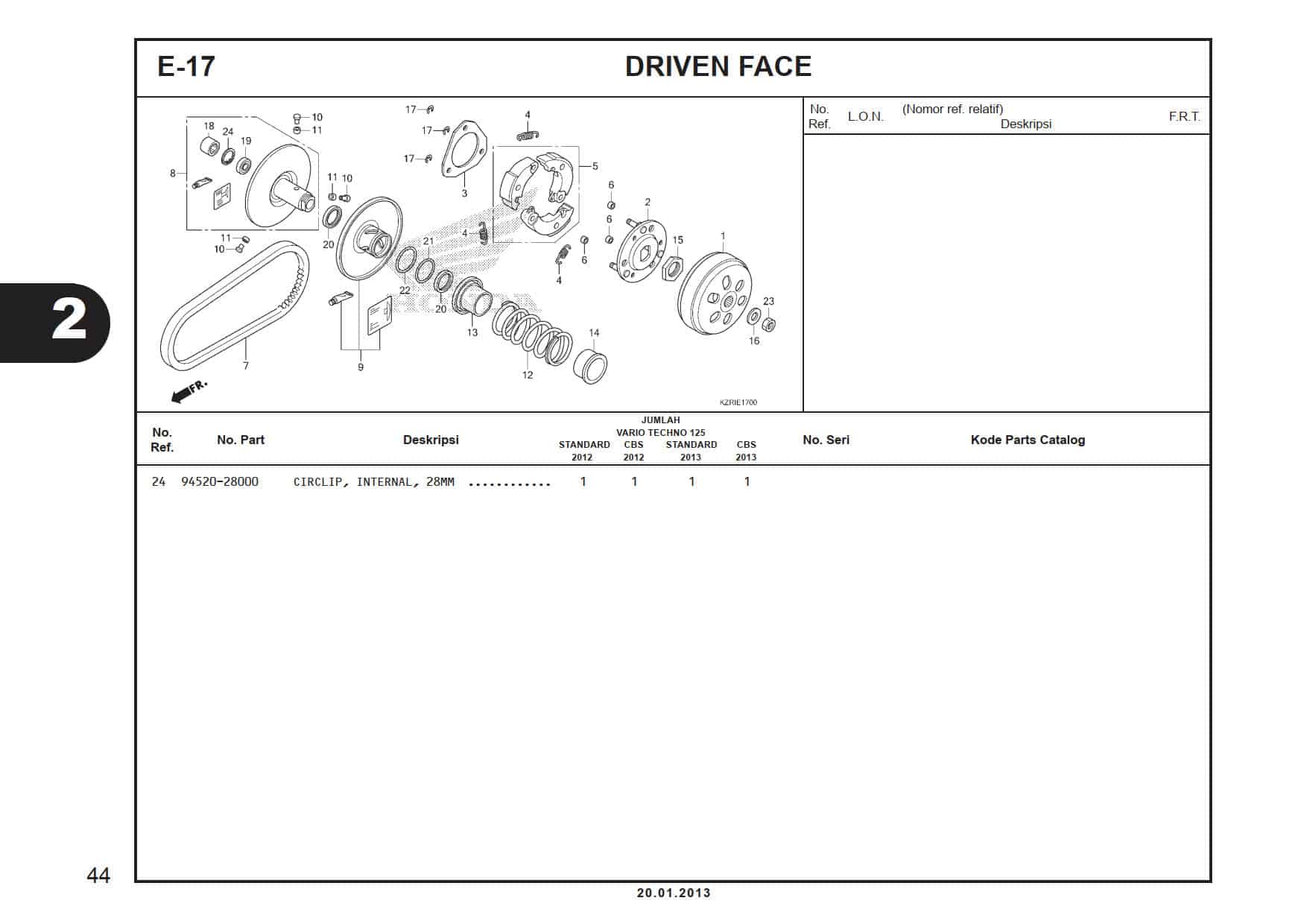 E-17 Driven Face