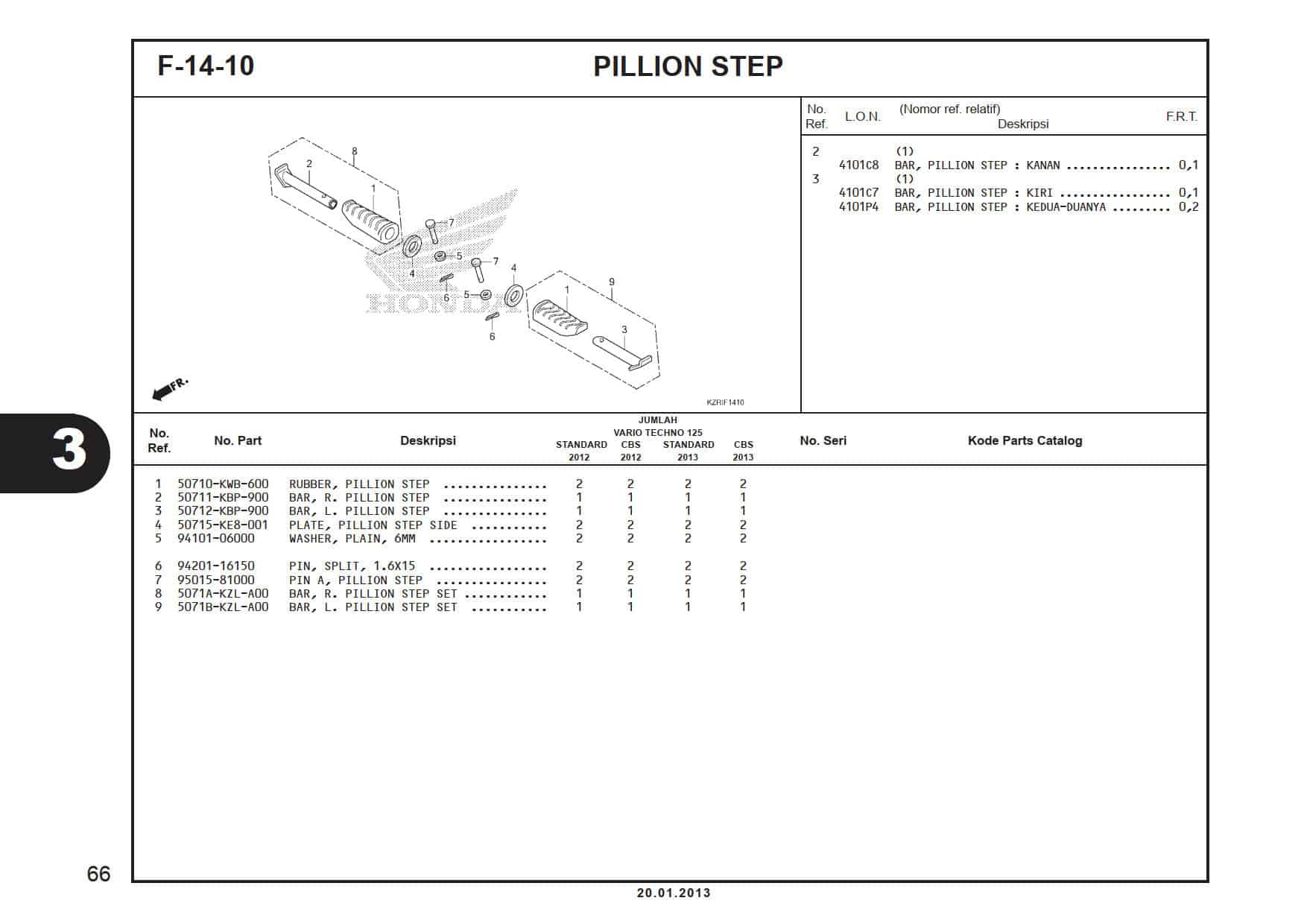 F-14-10 Pillion Step 