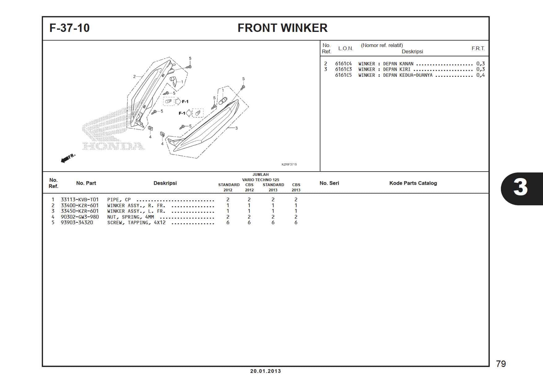 F-37-10 Front Winker 