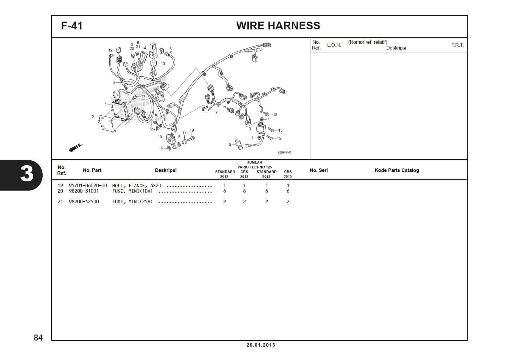 F- 41 Wire Harness 