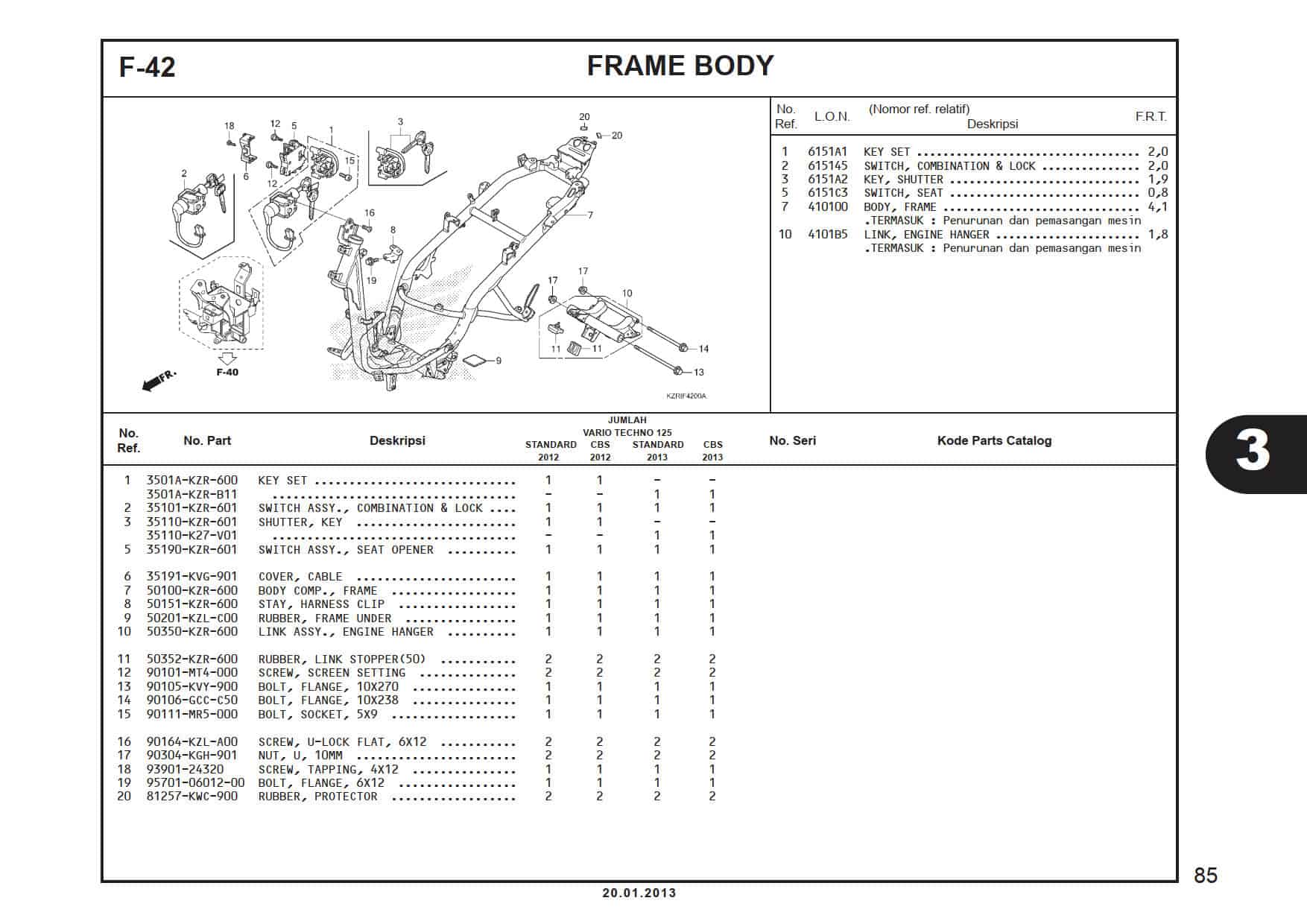 F-42 Frame Body