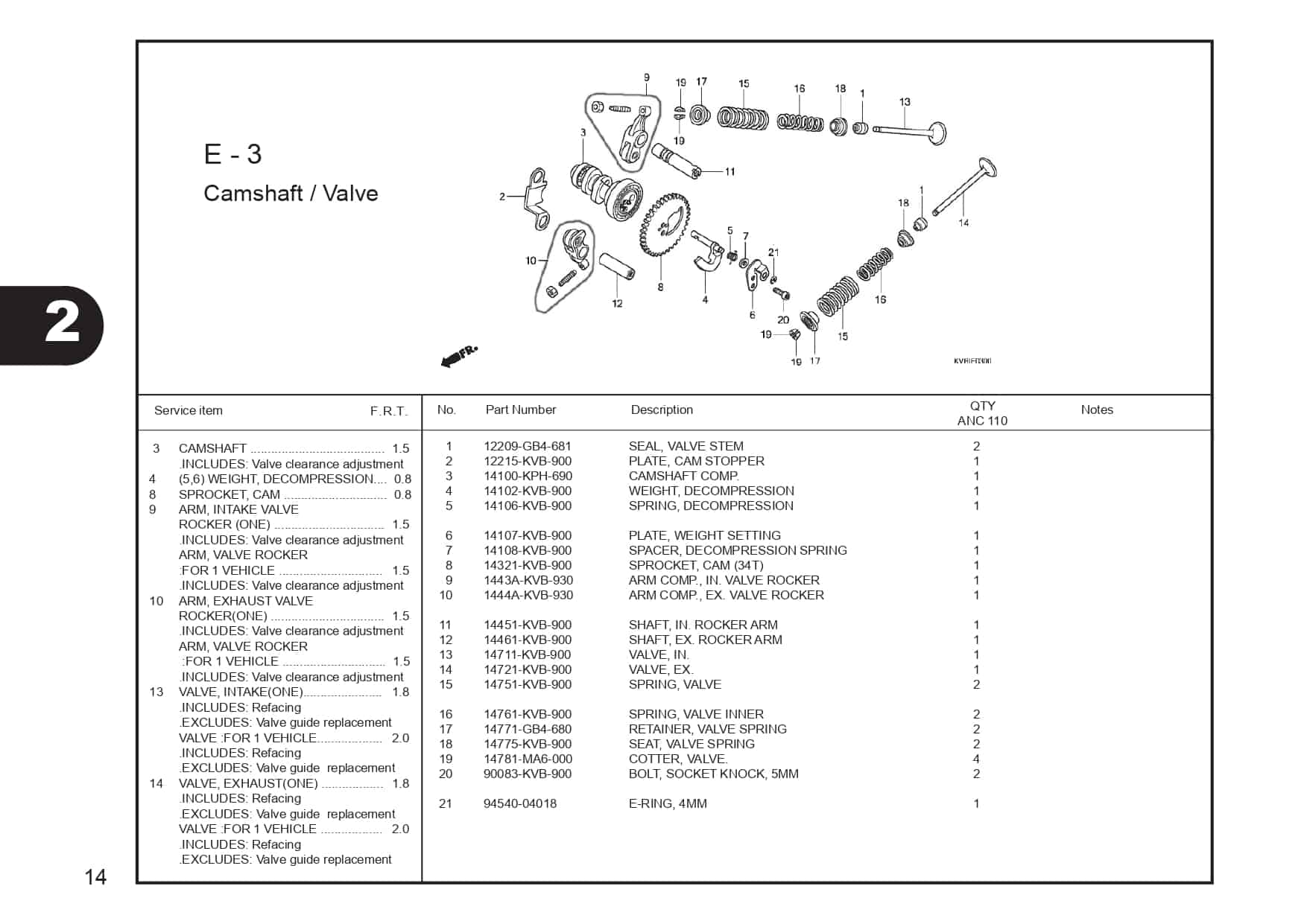 E-3 Camshaft