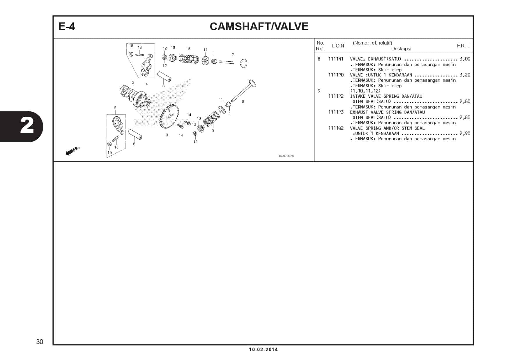 E-4 CamShaft/Valve 