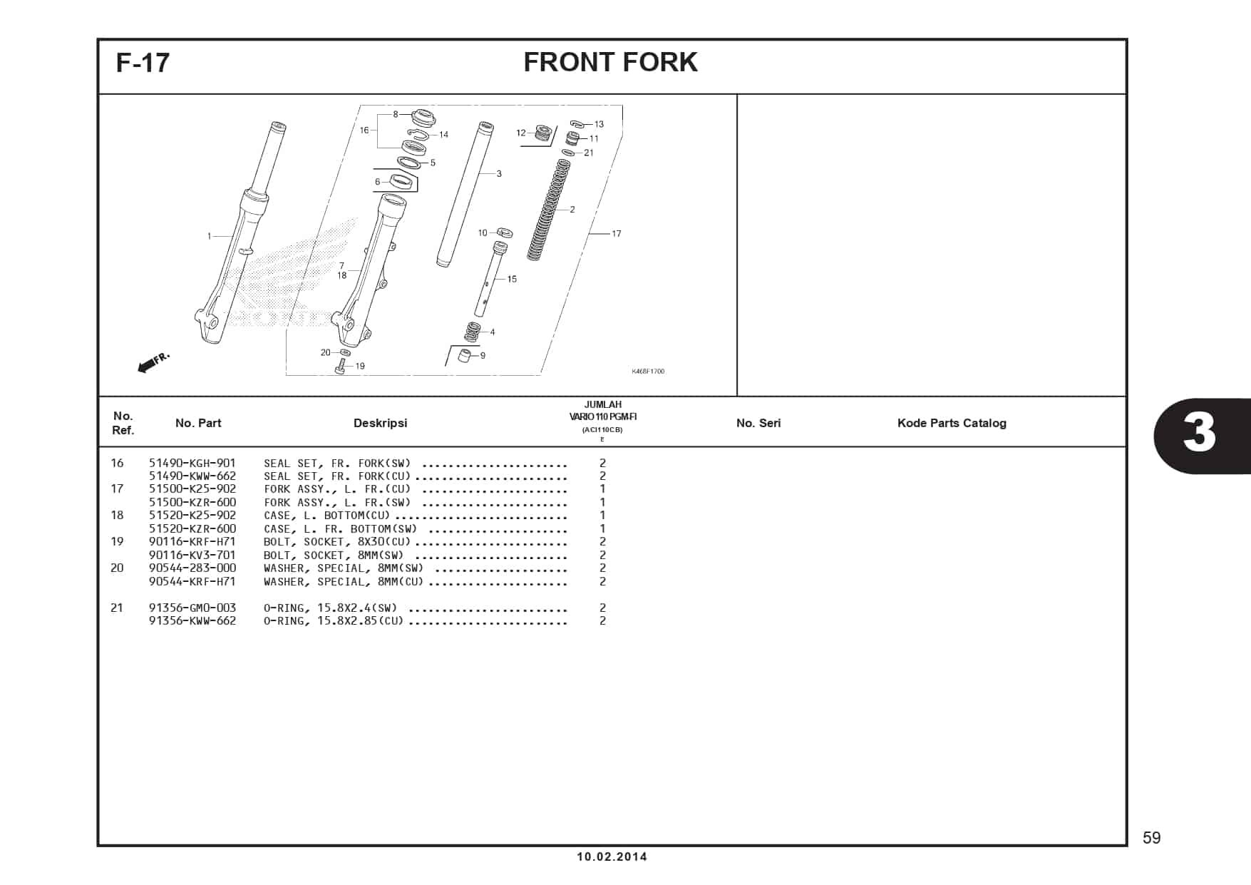 F-17 Front Fork 