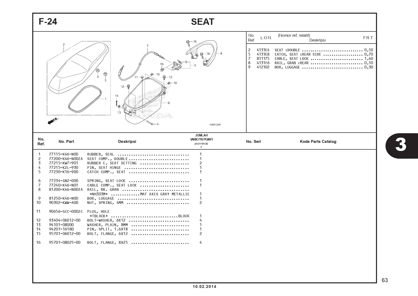 F-24 Seat