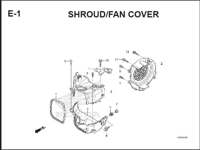 E-1 Shroud Fan Cover