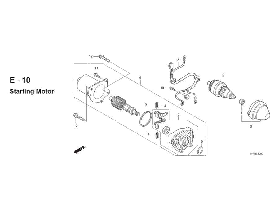 E-10 Starter Motor