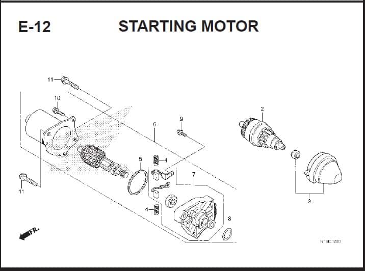 E-12 Starting Motor