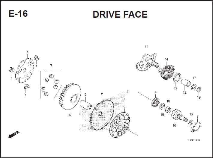 E-16 Drive Face