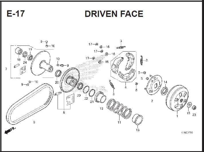 E-17 Drive Face