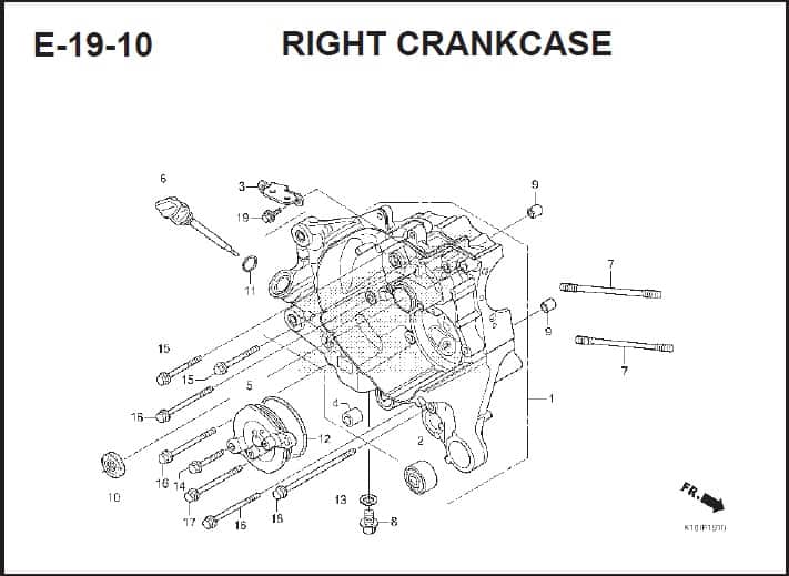 E-19-10 Right CrankCase