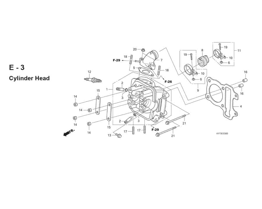 E-3 Cylinder Head