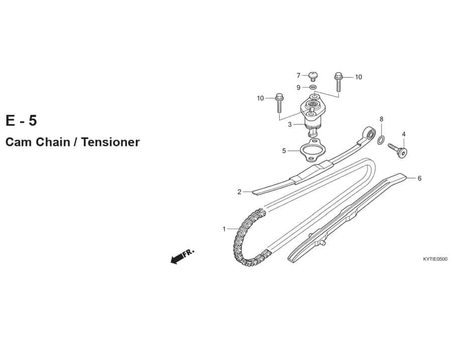 E-5 Cam Chain Tensioner