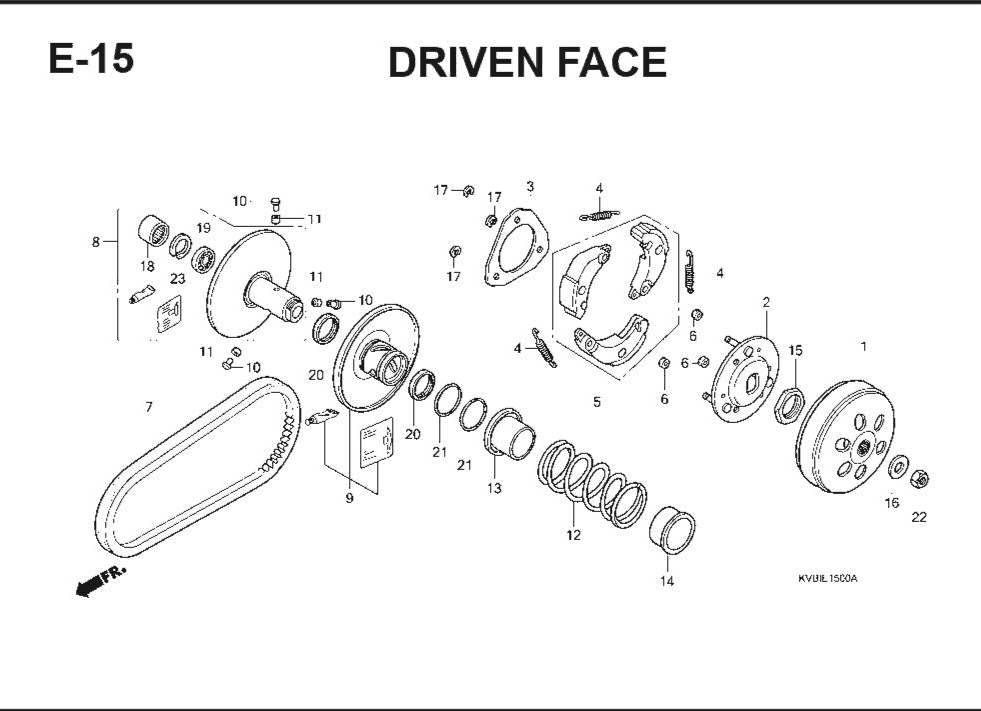 E-15 Drive Face – Katalog Suku Cadang Honda Vario Techno