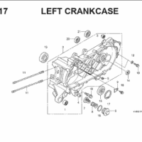 E-17 Left CrankCase – Katalog Suku Cadang Honda Vario Techno