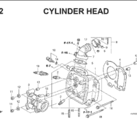 E-2 Cylinder Head – Katalog Suku Cadang Honda Vario Techno