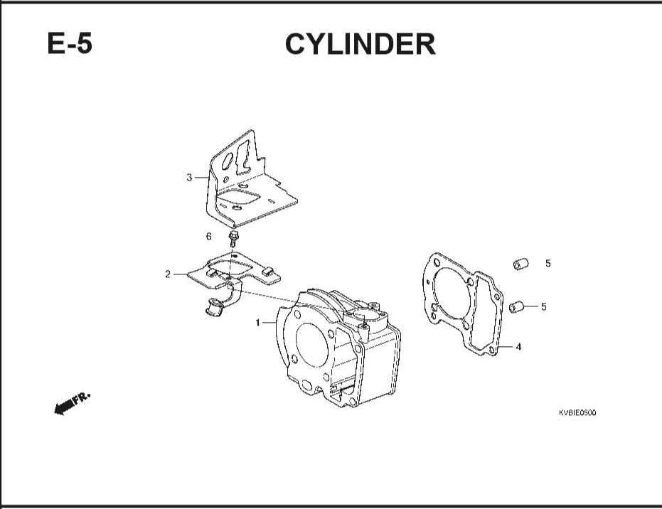 E-5 Cylinder – Katalog Suku Cadang Honda Vario Techno