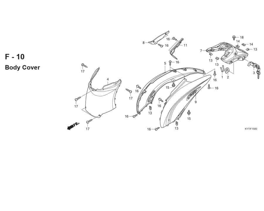 F-10 Body Cover