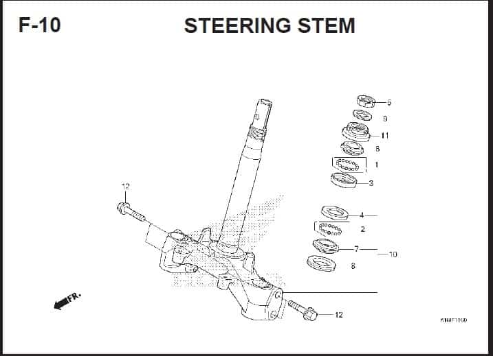 F-10 Steering Stem