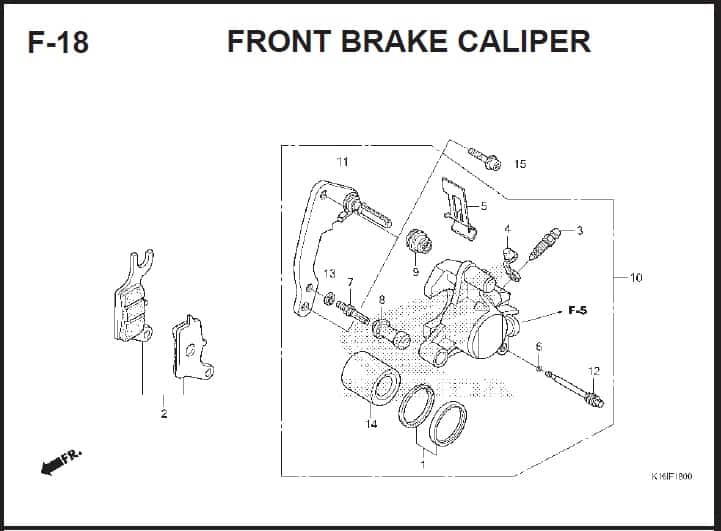 F-18 Front Brake Caliper