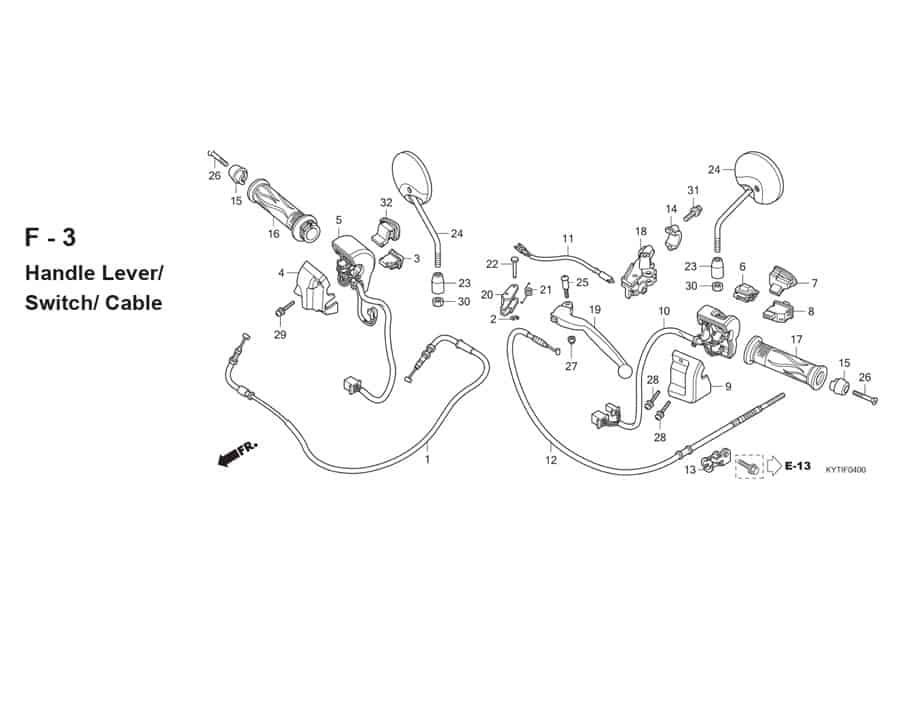 F-3 Handle Lever