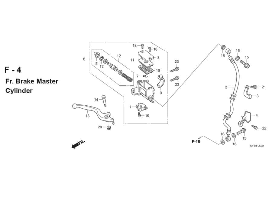 F-4 Fr Brake Master Cylinder