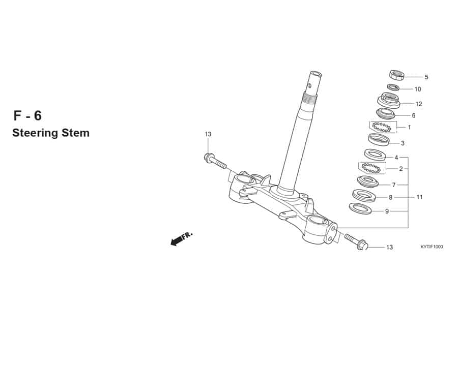 F-6 Steering Stem