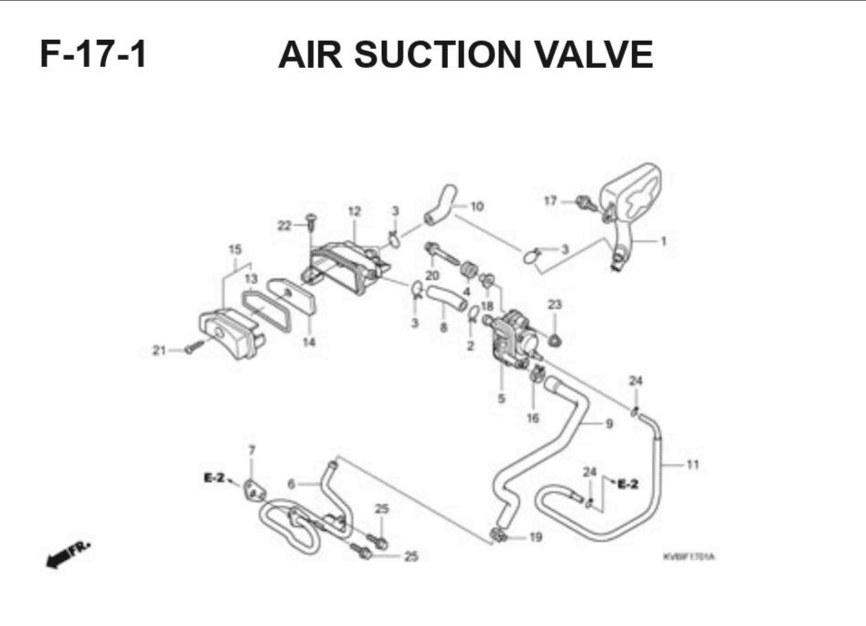 F-17-1 Air Suction Valve – Katalog Suku Cadang Honda Vario Techno