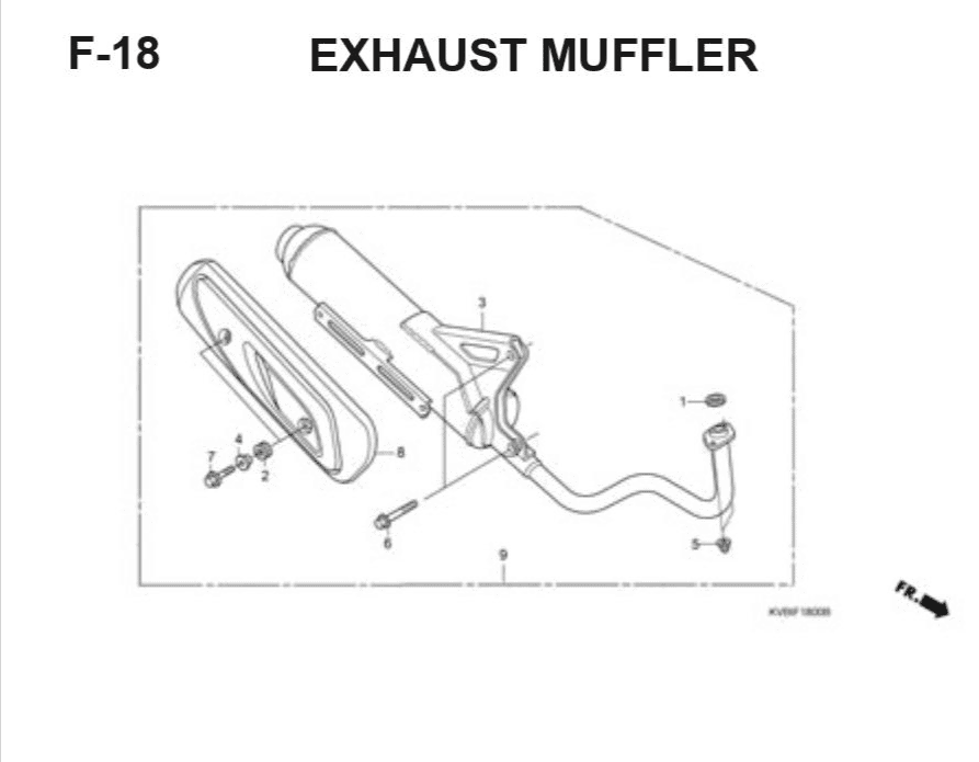 F-18 Exhaust Muffler – Katalog Suku Cadang Honda Vario Techno